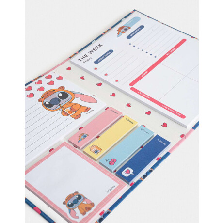 Set De Notas Autoadhesivas ''stitch Capybara'' Azul Medio