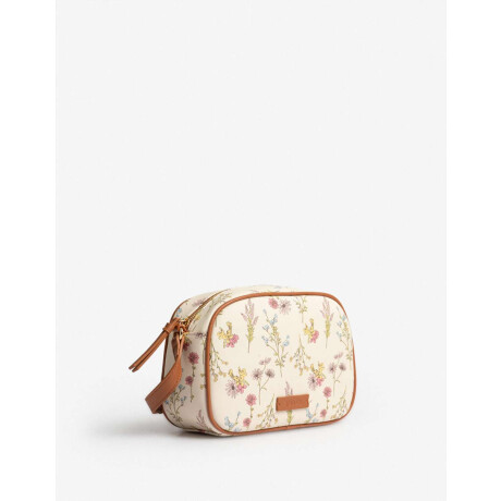 Bandolera Efecto Trenzada Estampado Flores