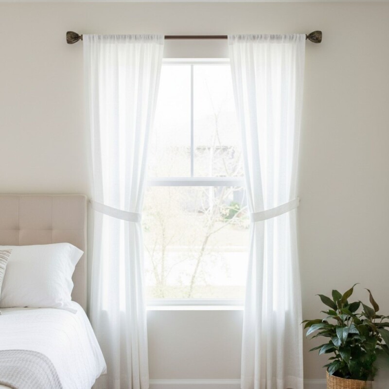 VARA METAL BRONCE P/CORTINA 122-218CM Unica