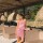 Rombo Raphia Skirt Chicle