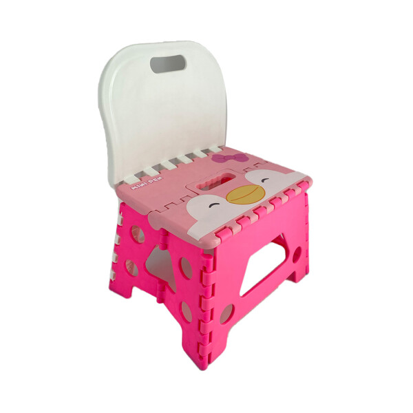 Silla plegable infantil rosa