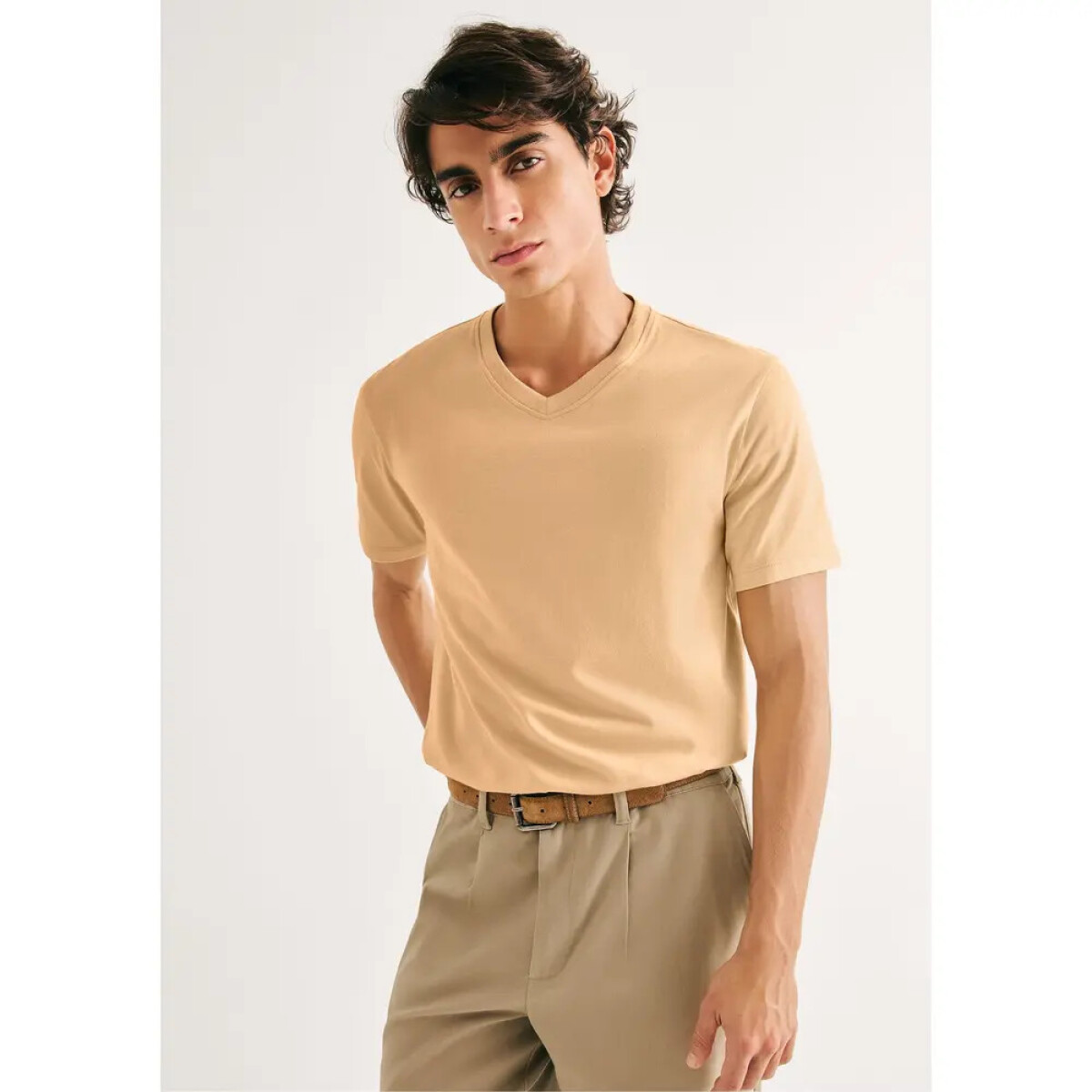 CAMISETA MM MASC - AMARELO CLARO 