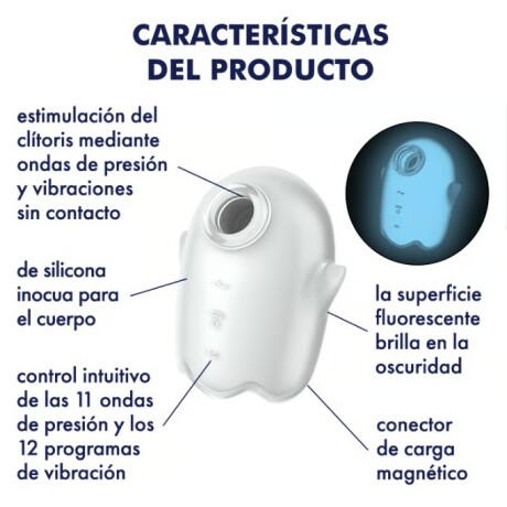 Satisfyer Glowing Ghost Succionador Clítoris Vibrador Satisfyer Glowing Ghost Succionador Clítoris Vibrador