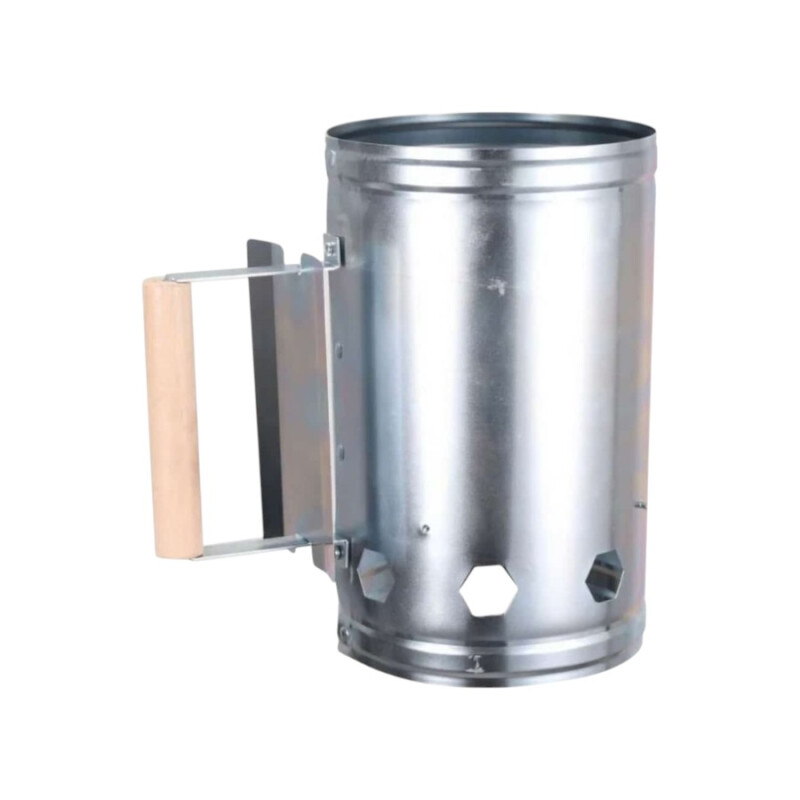 Balde Encendedor De Carbón Iniciador Gris