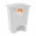 Tarro de Basura Residuos a Pedal en Plástico 40L Paramount Blanco