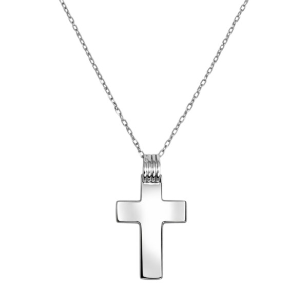 Dije cruz- Plata 925 - sin piedra- CP4866 sinpiedra