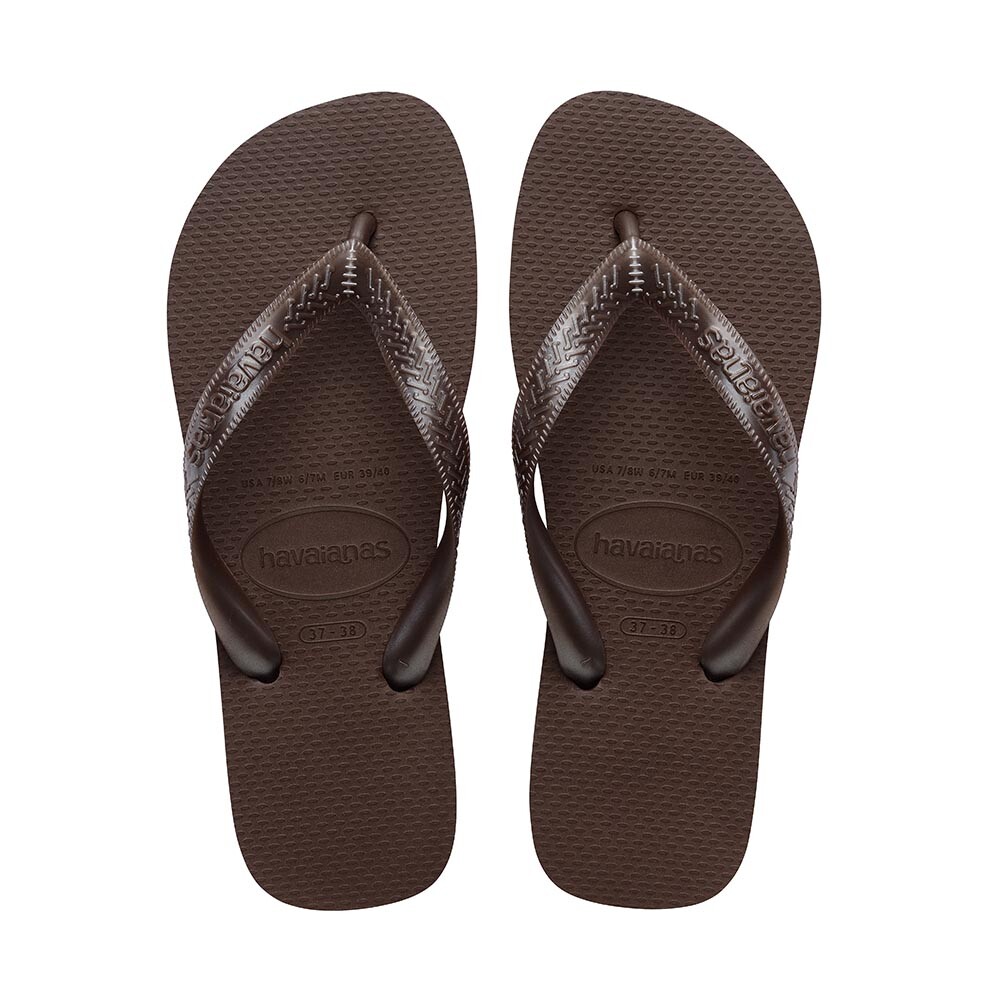 Sandalias Havaianas Top Tiras Mujer Cafe