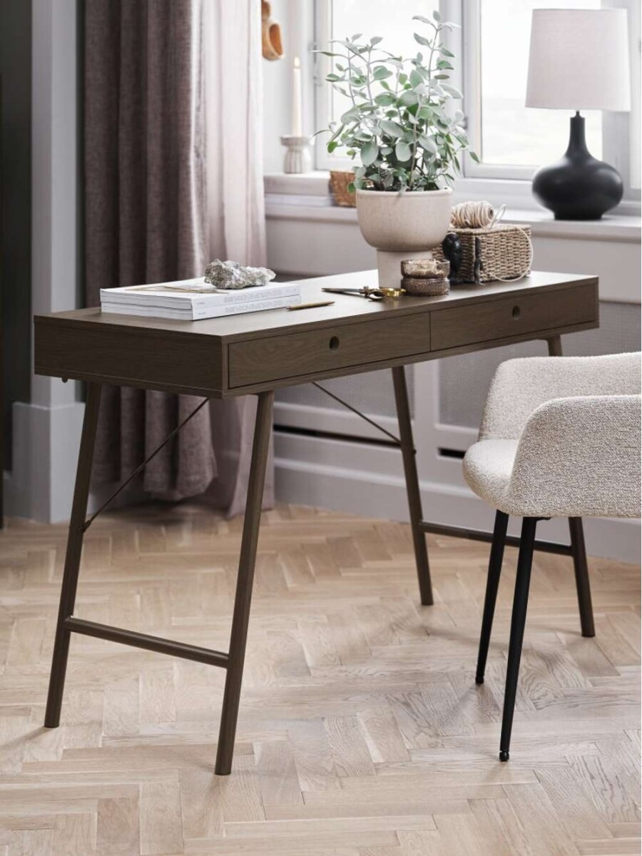 Escritorio Lindved 48X120 - Roble Oscuro 