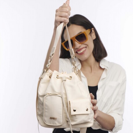Morral fruncido Beige
