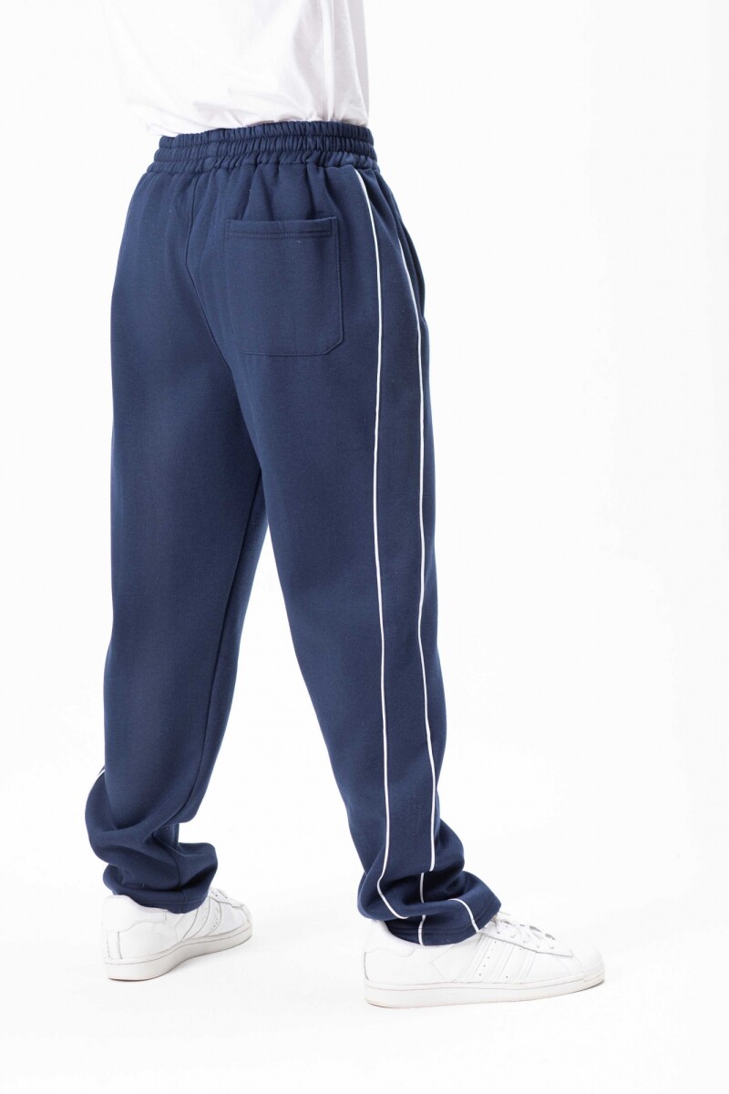 Pantalon DOS LINEAS AZUL