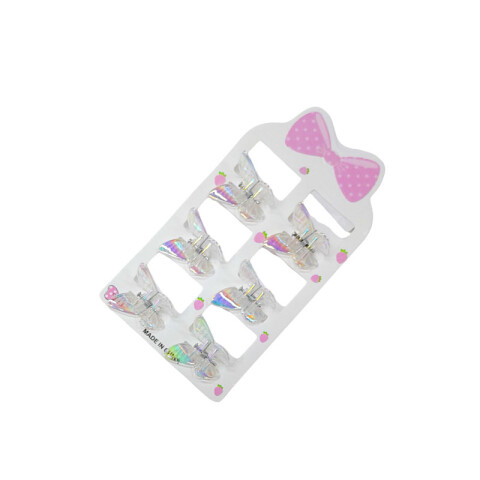 Set de pinzas para cabello mariposas x6 unidades Set De Pinzas Para Cabello Mariposas X6 Unidades