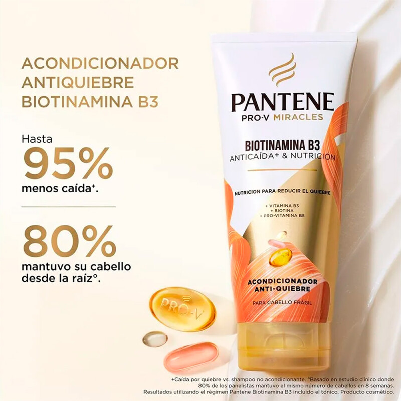 Acondicionador Pantene Biotinamina B3 Anticaída 250 Ml. Acondicionador Pantene Biotinamina B3 Anticaída 250 Ml.