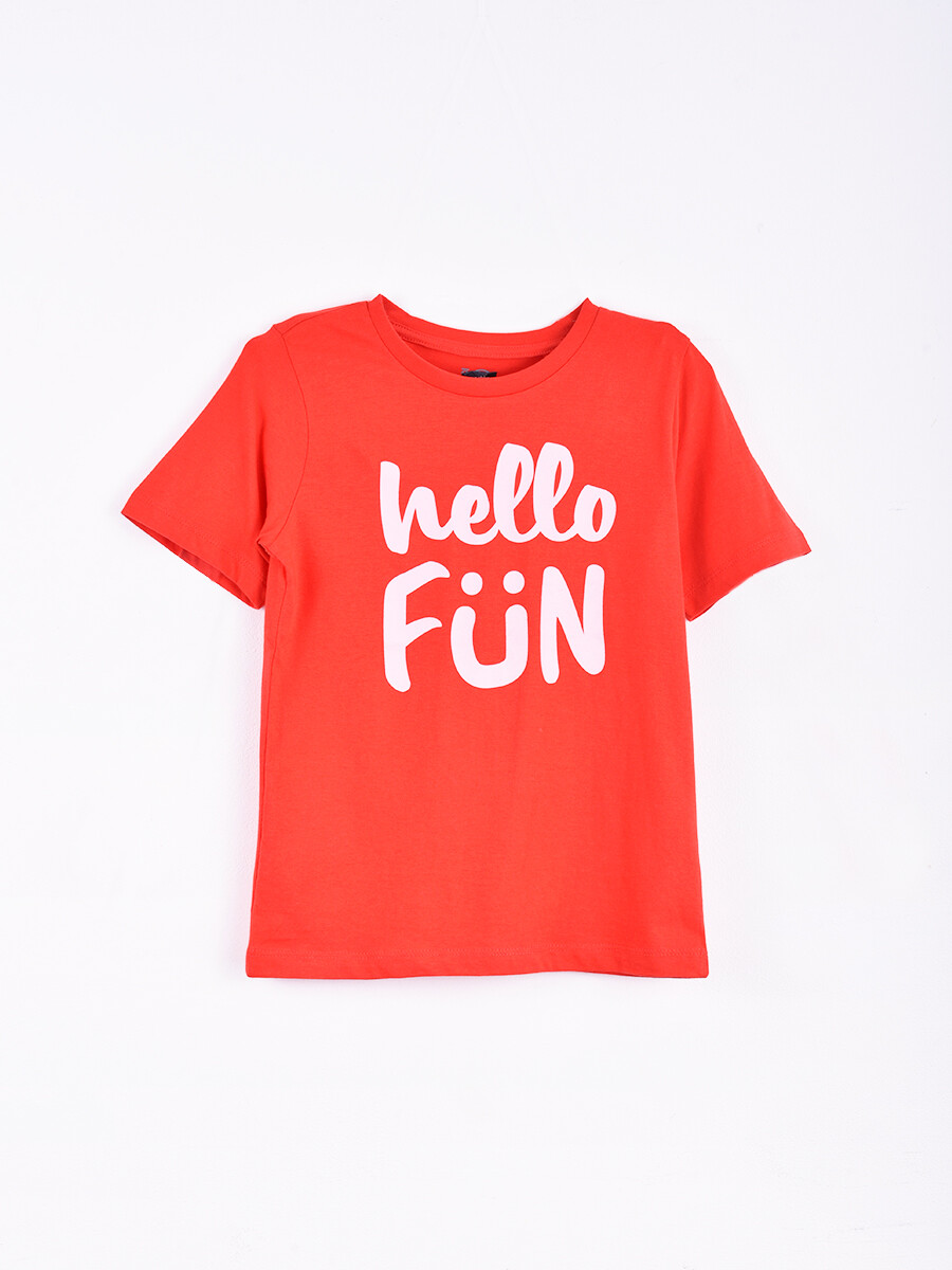 REMERA POLA - ROJO 