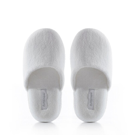 PANTUFLAS ALGODON BLANCO GLAN SLIPPER BUDDEMEYER