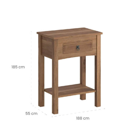 Mesa de luz Sommier Linea Mexicana Oscura