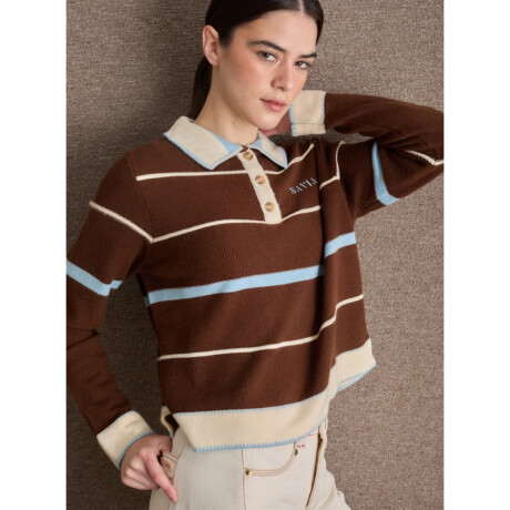 Buzo Polo Gym Chocolate