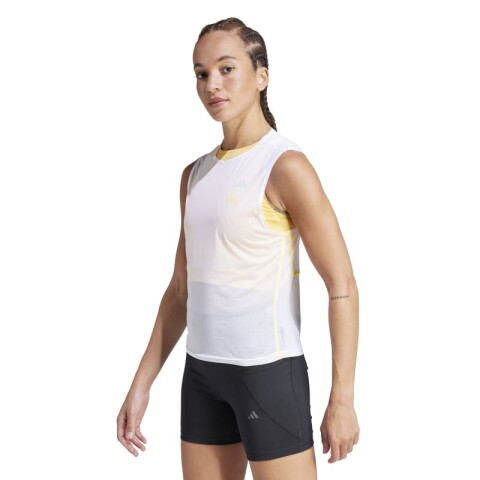Remera Adidas Adizero Running Blanco