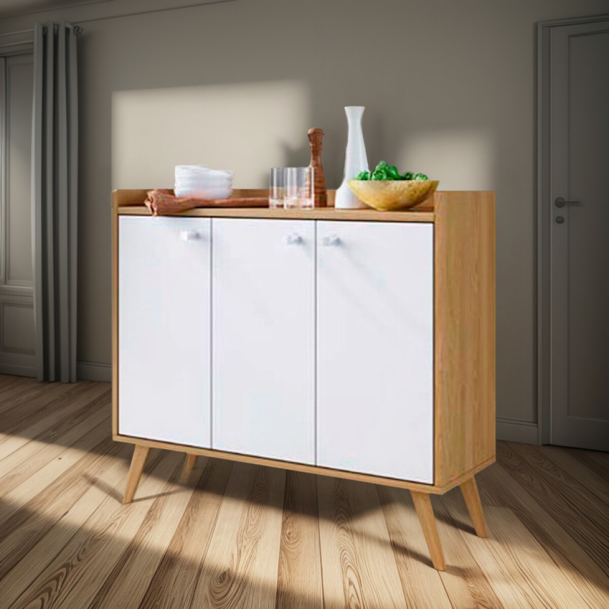 Aparador Bargueño Buffet Living 3p Premium® 15mm (pausado) 