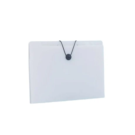 Carpeta con folios y elastico A4 Blanco