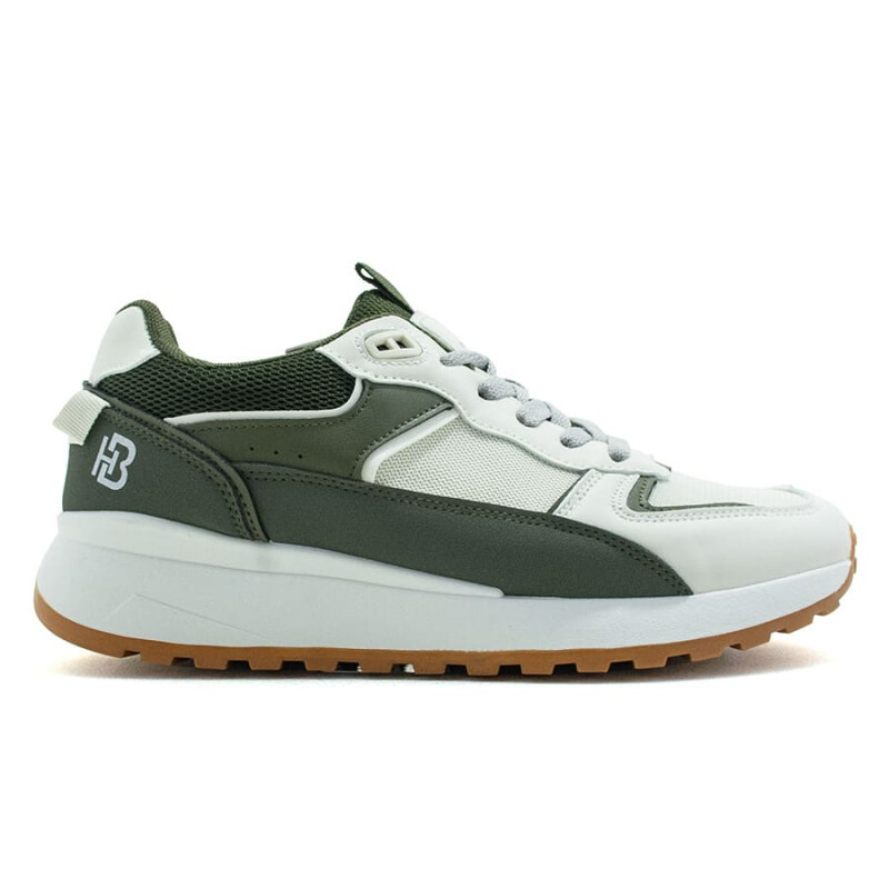 Championes The Brooklyn Haus Parker de Hombre Beige-verde