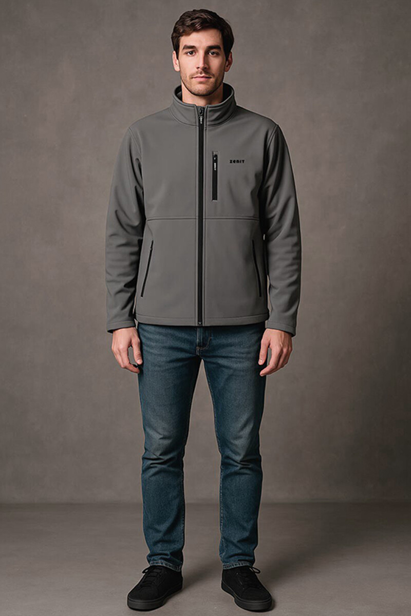 CAMPERA SOFTSHELL GRIS XXL 