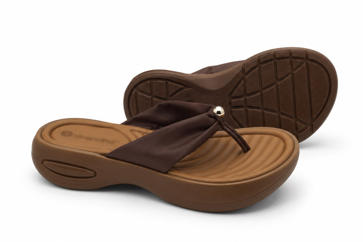 SANDALIA TIRA 469001 Marrón Oscuro