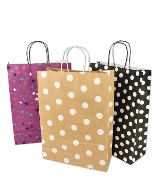 BOLSA FANTASIA LUNA 30X12X41 cm WHITE DOTS