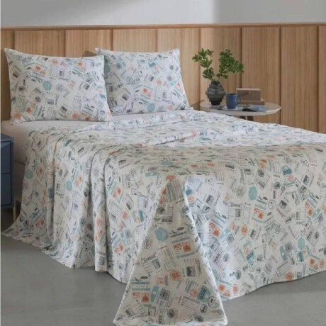 Juego de Sábanas Estampadas 1 Plaza Dohler Allegra 130 Hilos 100% Algodón Juego de Sábanas Estampadas 1 Plaza Dohler Allegra 130 Hilos 100% Algodón