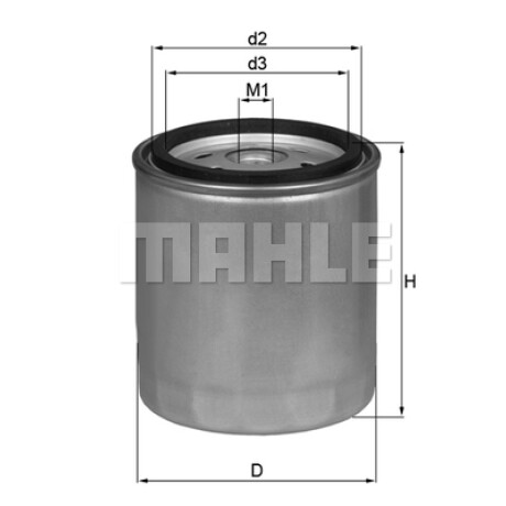 FILTRO COMBUSTIBLE - FORD VW IVECO TECTOR 6CIL - CUMMINS INTERACT 4/6 	 MAHLE FILTRO COMBUSTIBLE - FORD VW IVECO TECTOR 6CIL - CUMMINS INTERACT 4/6 	 MAHLE