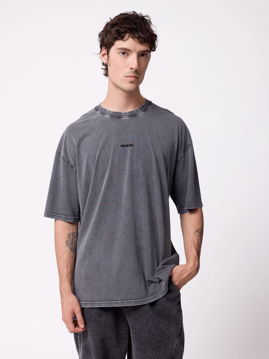 T-SHIRT YAFRE DIXIE Gris Oscuro