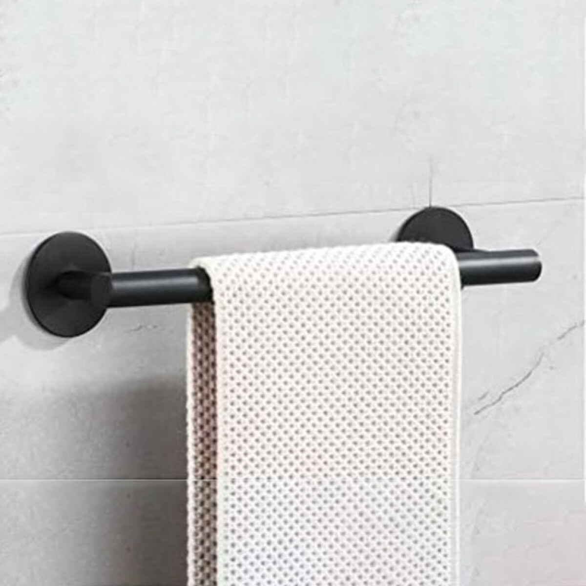 Barra toallero negro de acero inoxidable para amurar - Barra Toallero Negro De Acero Inoxidable Para Amurar 