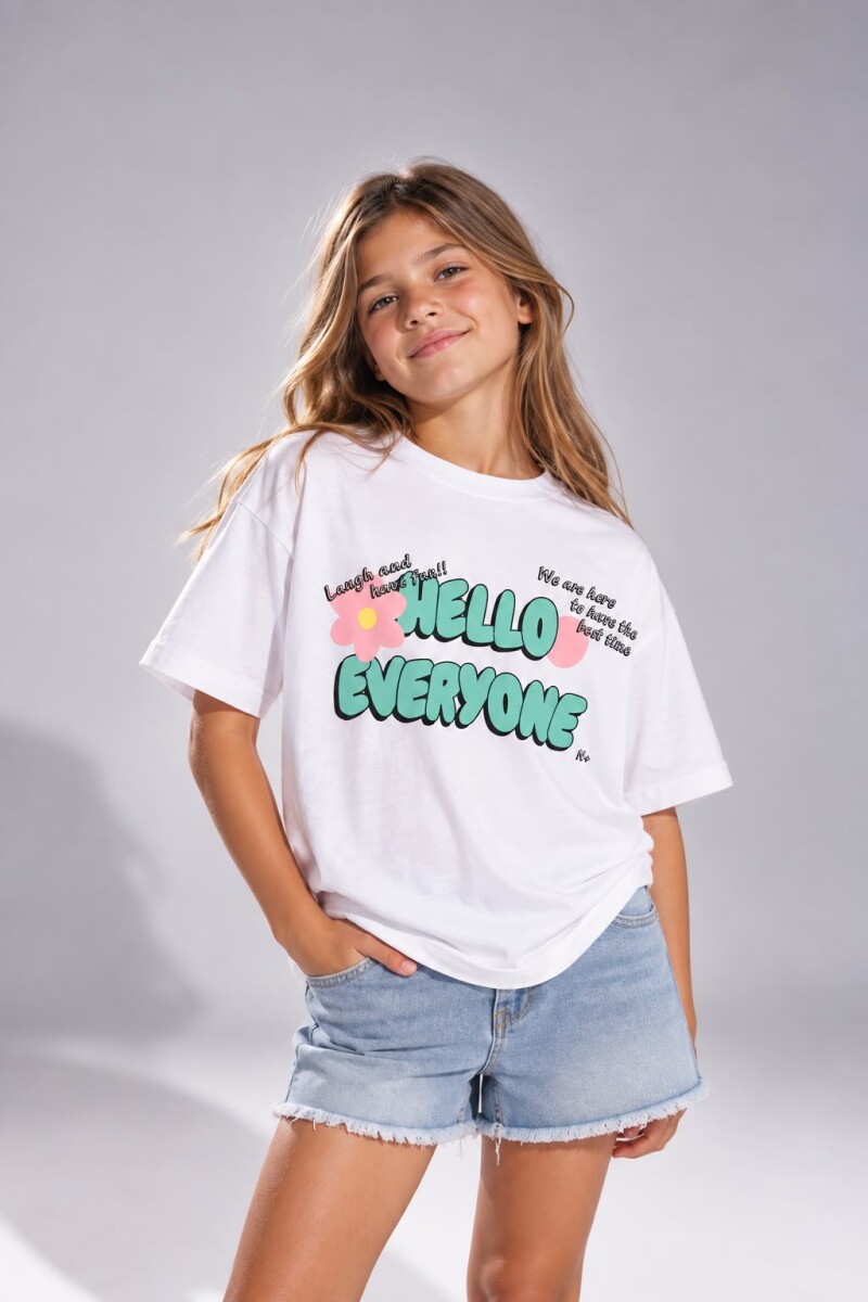 T-SHIRT N.SAILS 3446 M.C NIÑA - BLANCO 