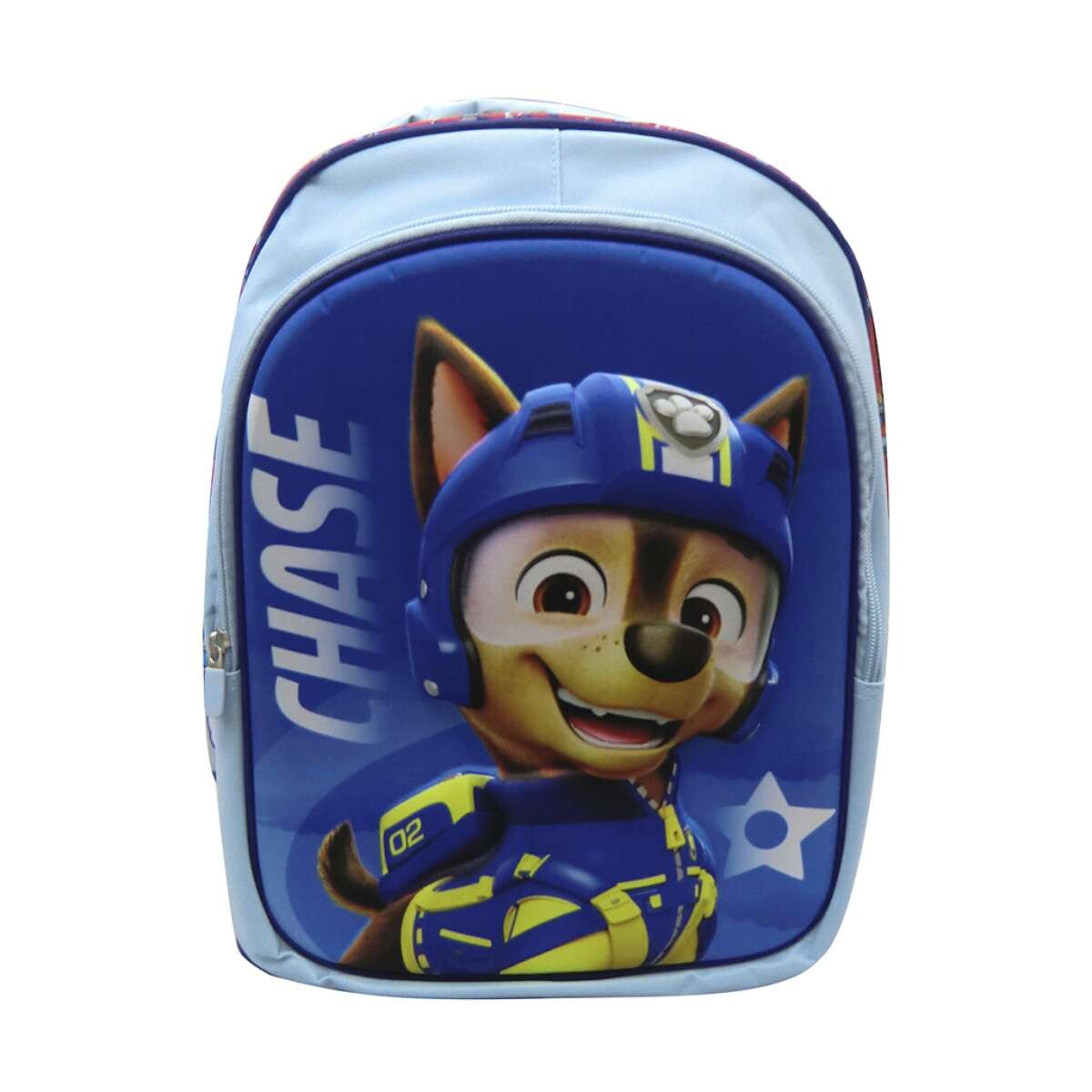 Mochila Infantil 3D Tafeta Grande 40 x 30 cm - Chase 