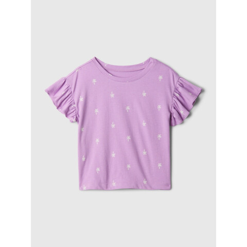 BF SS RFL SLV PRINT TOP LILAC SURGE