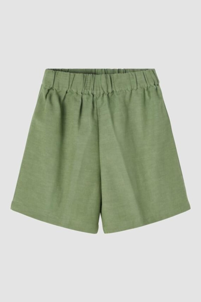 Shorts De Lino Hedge Green