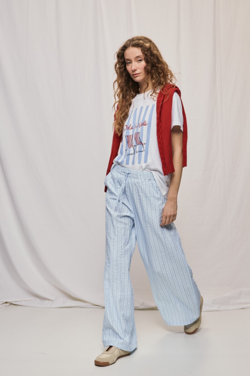 PANTALÓN ROMA Celeste