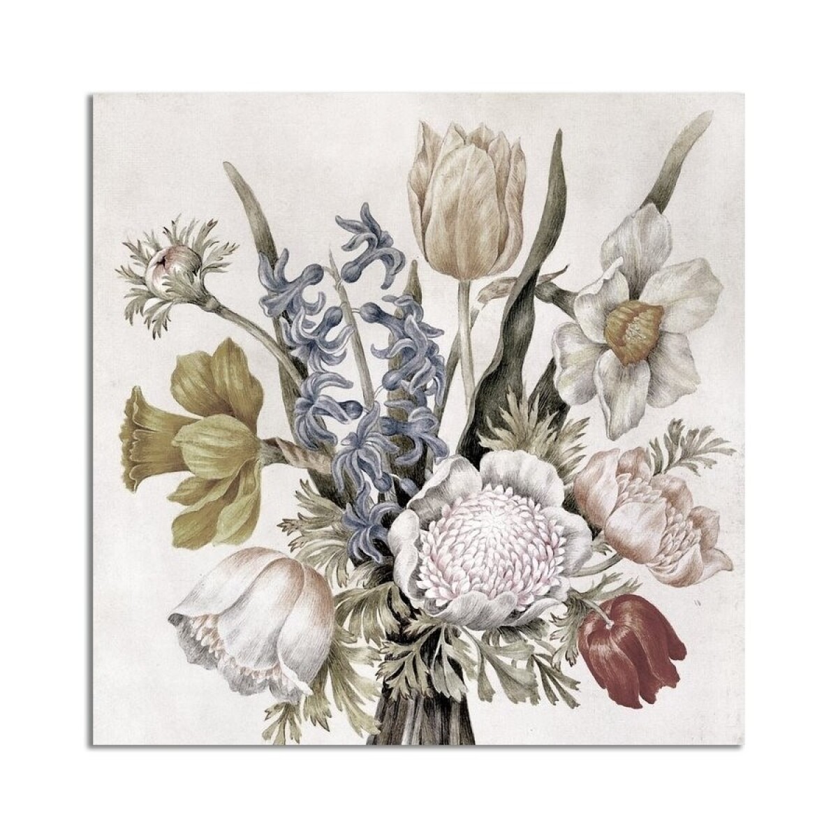 Cuadro Canva 543058-02 30X30CM Flores 