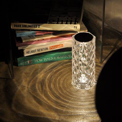 Lampara de mesa cristal USB Diamante Lampara de mesa cristal USB Diamante
