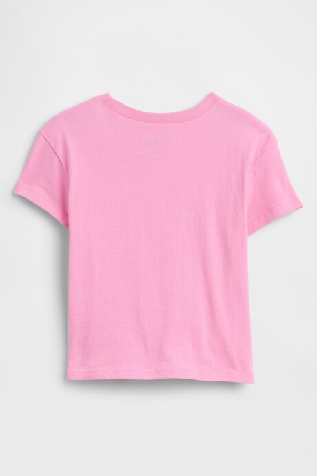 Remera Disney Manga Corta Toddler Niña Parisian Pink