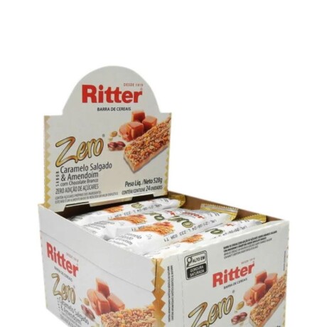 CEREAL BARRITA RITTER ZERO CARAMELO SALADO 25GRS DISP X24 CEREAL BARRITA RITTER ZERO CARAMELO SALADO 25GRS DISP X24
