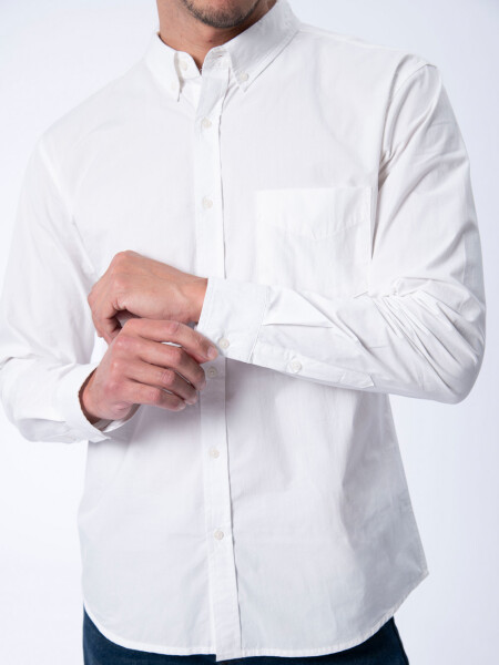 Camisa manga larga formal Blanca