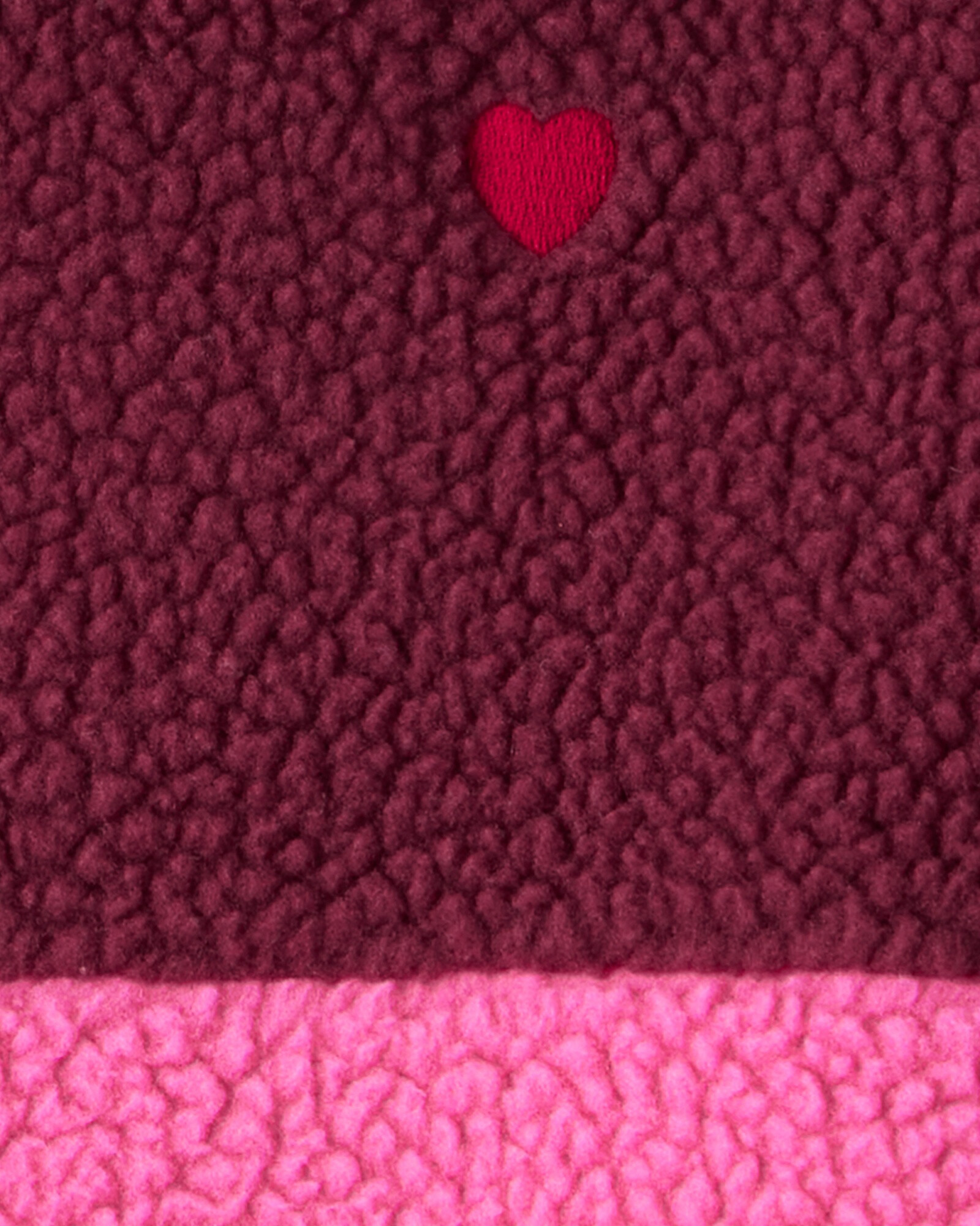 Campera de polar, diseño colorblock Sin color