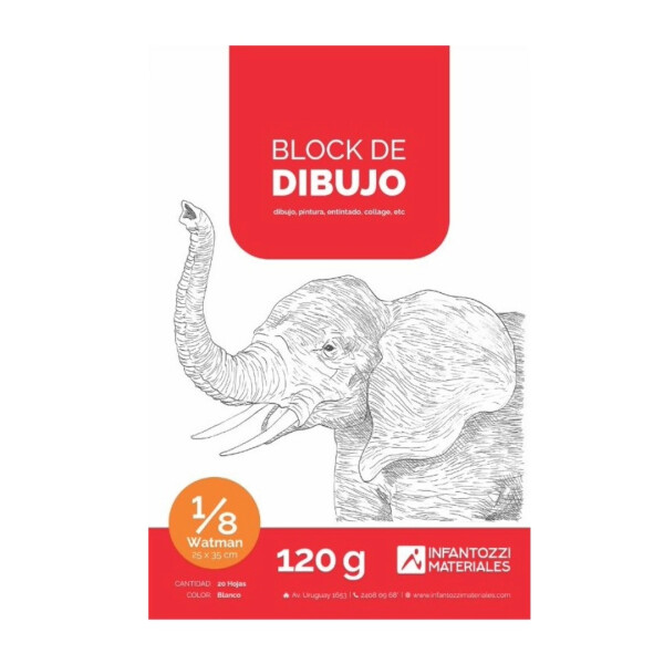 Block de dibujo 120 g Única