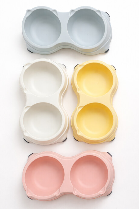 Accesorio Comedero Doble, Mix 2 Colores Color Unico