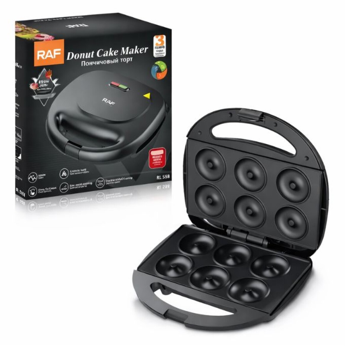 Máquina para Mini Donas 6 Donuts Maker 