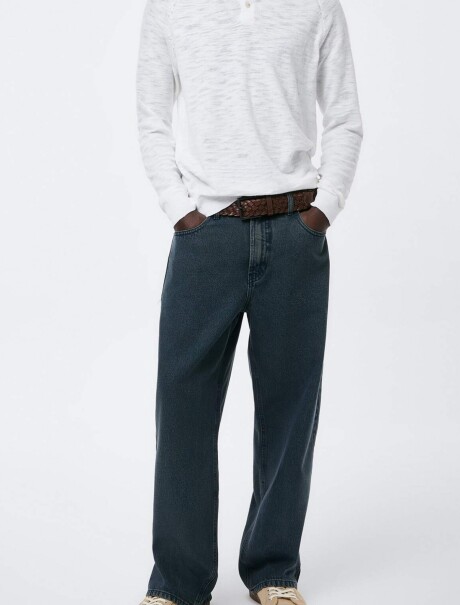 PANTALONES VAQUEROS CÓMODOS AZUL