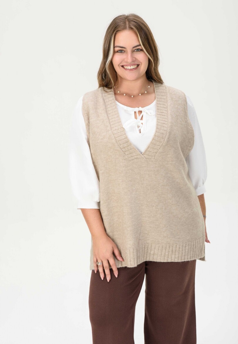 Chaleco Equilibrio Beige