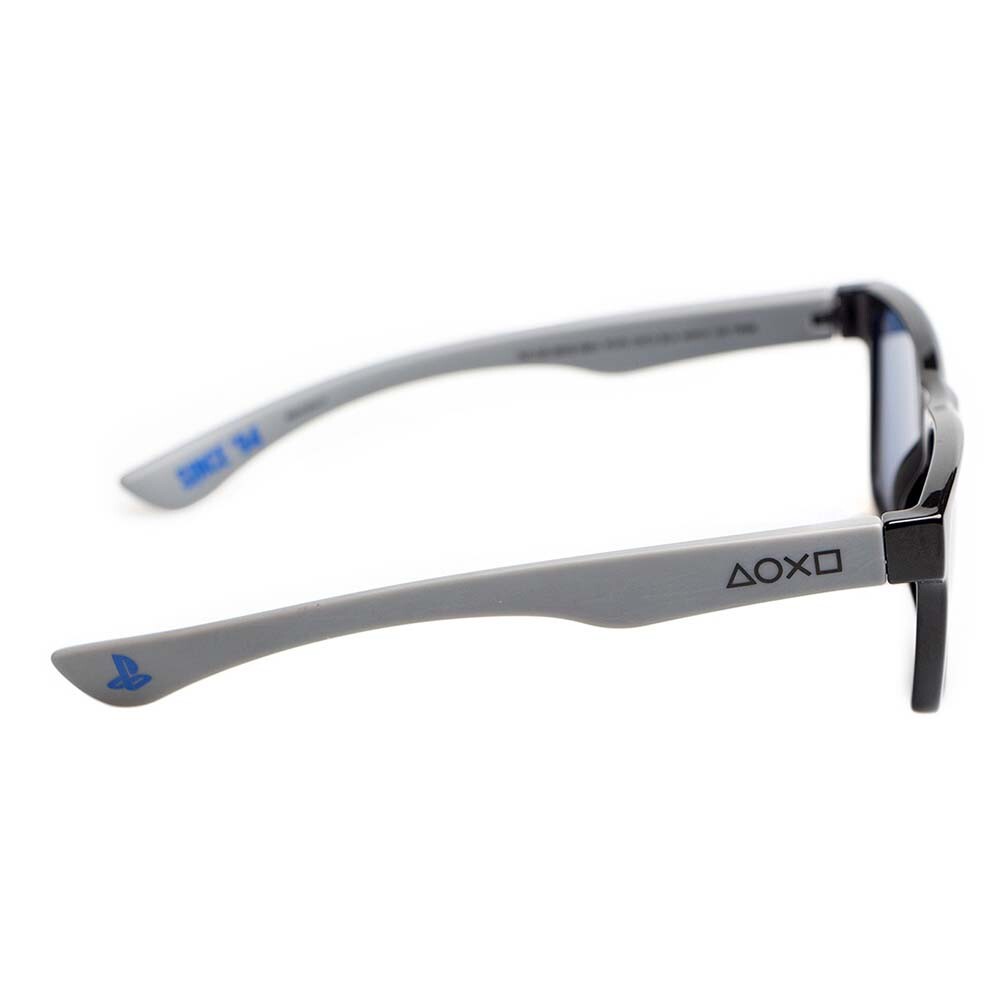 Lentes De Sol De Policarbonato Cuadrado Playstation Azul/Negro