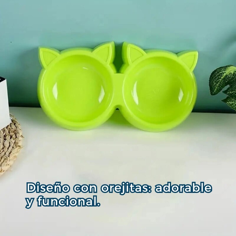 COMEDERO PARA GATO DOBLE COMEDERO PARA GATO DOBLE