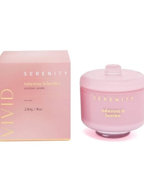 VELA AROMATIVA 230G TUBEROSE & BERRIES ROSA VELA AROMATIVA 230G TUBEROSE & BERRIES ROSA